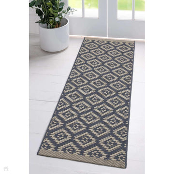 County Genesis Navy In-Outdoor Flatweave Runner-Melrose-Rug Love - The Most Loved Rug Store